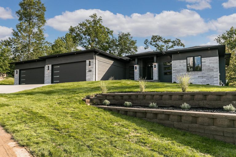 front of home with landscaping